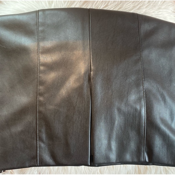 NWT Vegan Leather Skirt with Silver Studs🖤✔️⚫️Worthington Size 8 NWT - Picture 9 of 13